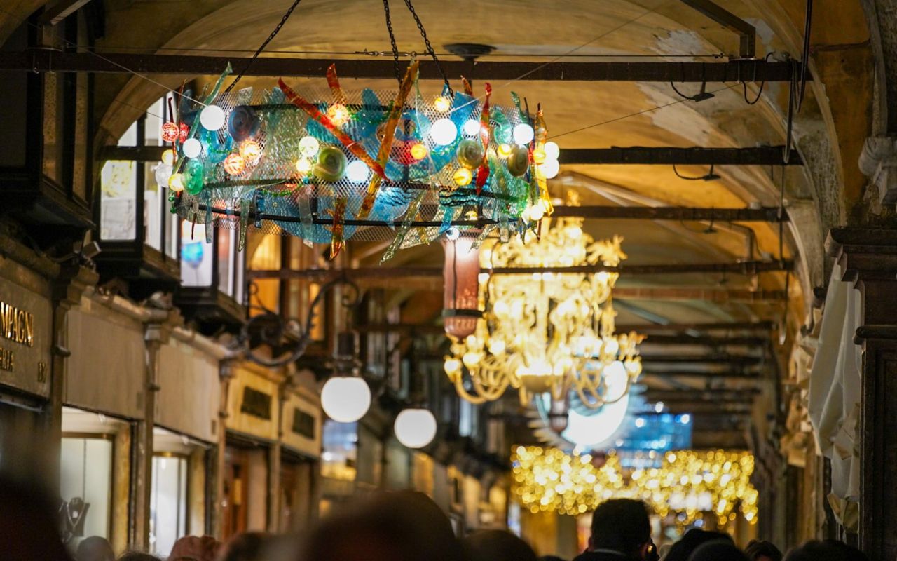 Murano Illuminates the World. St. Mark's Square, Procuratie