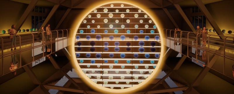 A Full Moon Rising, light installation for Homo Faber 2026 in the spaces of the Giorgio Cini Foundation